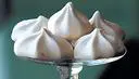 Five white Meringue Desserts