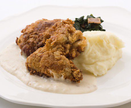Southern fried chicken with gravy Savory Foods