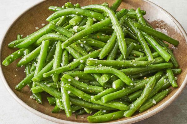 French beans tossed in salt and pepper