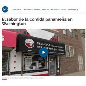 Live interview from the restaurant on TVN news